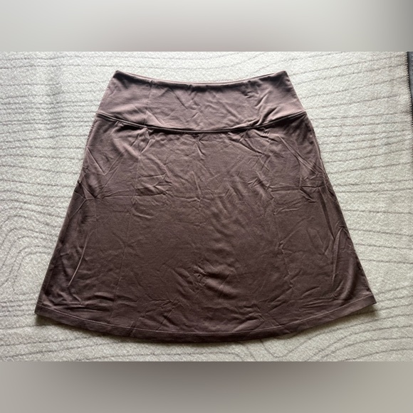 Brand New Merino Light Brown Marilyn Midi skirt - Picture 2 of 3